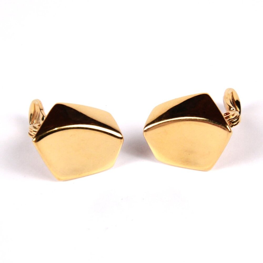 Vintage Gold Tone Clip-on Earrings